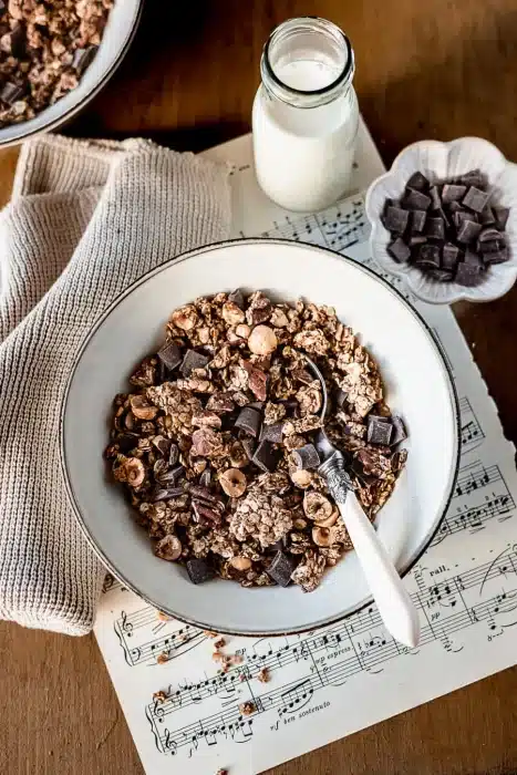 Granola maison au chocolat et noisettes Granola maison au chocolat et noisettes