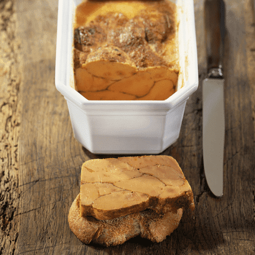 Terrine de foie gras mi cuit aux épices