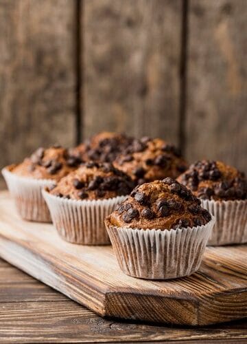 Muffins aux pépites de chocolat