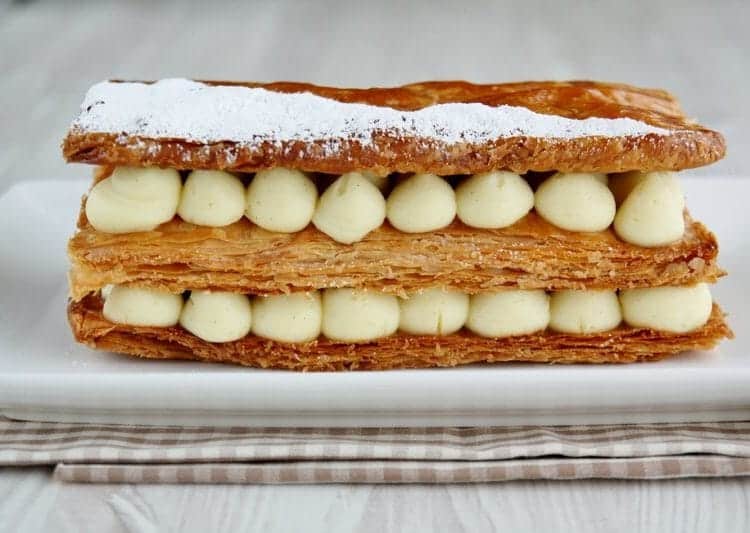 Mille feuille à la vanille