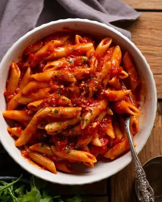 Pennes à l'arrabbiata Pennes à l'arrabbiata