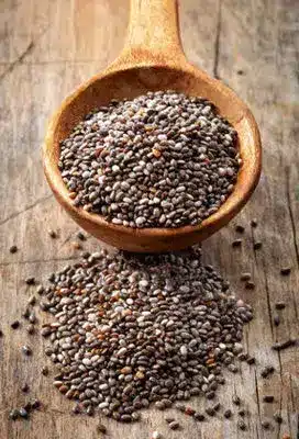 Zoom sur les graines de chia
