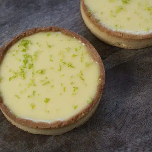 Tartelettes au citron vert et menthe