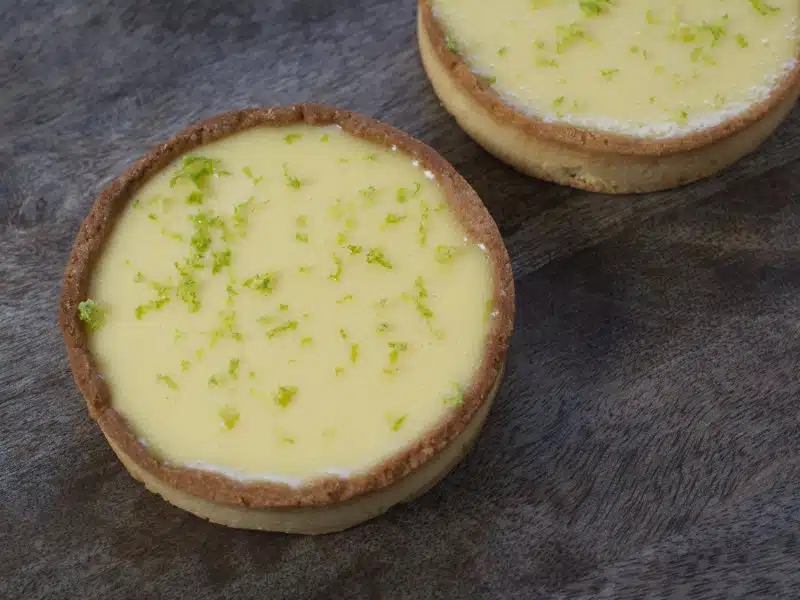 Tartelettes au citron vert et menthe Tartelettes au citron vert et menthe