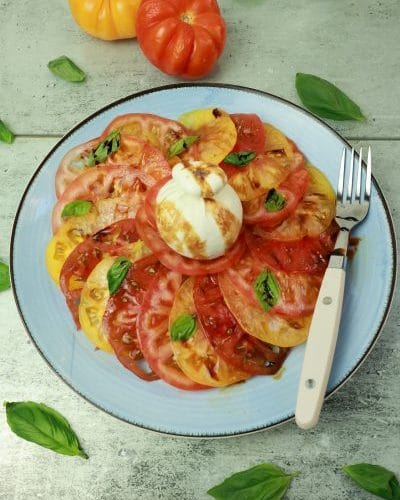 carpaccio de tomates anciennes