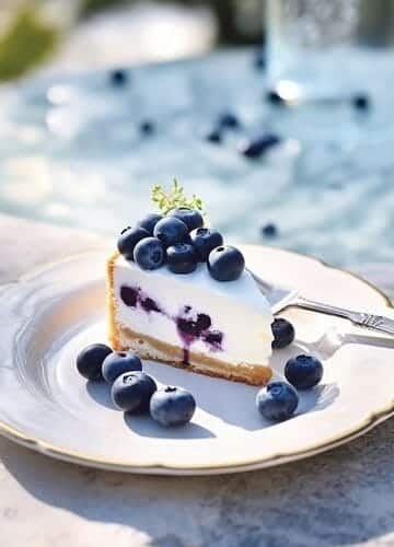 Cheesecake aux myrtilles