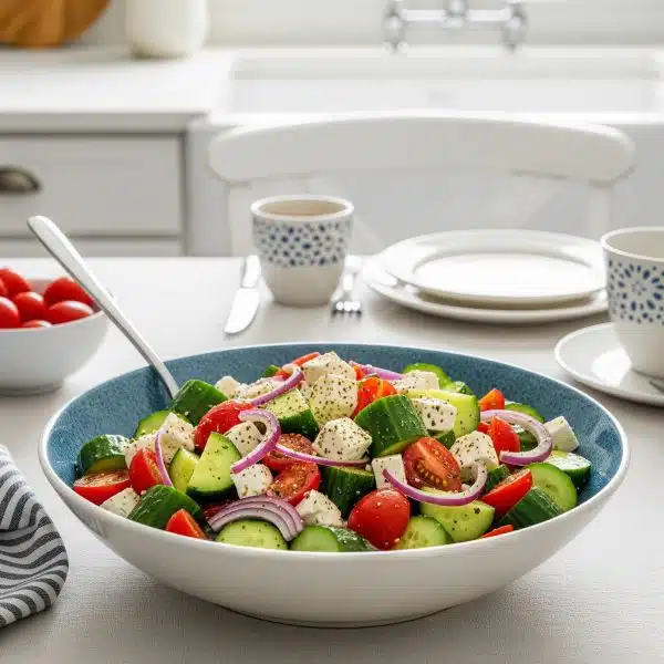 salade de concombre à la grecque