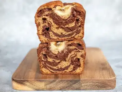Cake marbré à la banane