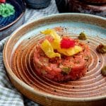 Tartare de saumon à l'avocat et wasabi