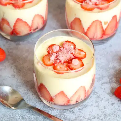 Tiramisu aux fraises et verveine