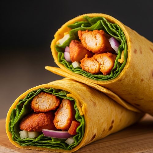 Wraps au poulet et épices tandoori 1 Wraps au poulet et épices tandoori