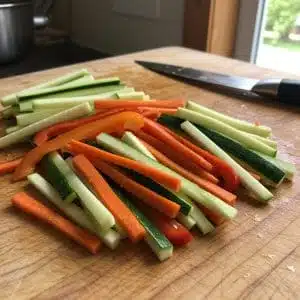 légumes en batonnets