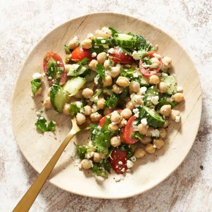 Salade de pois chiches au zaathar