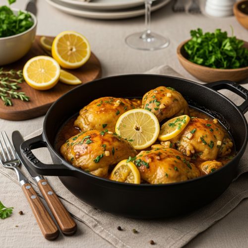 sauté de poulet au citron