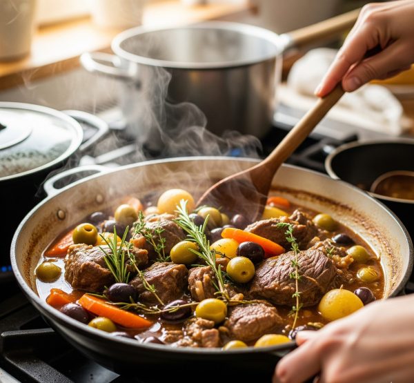 sauté de veau aux olives