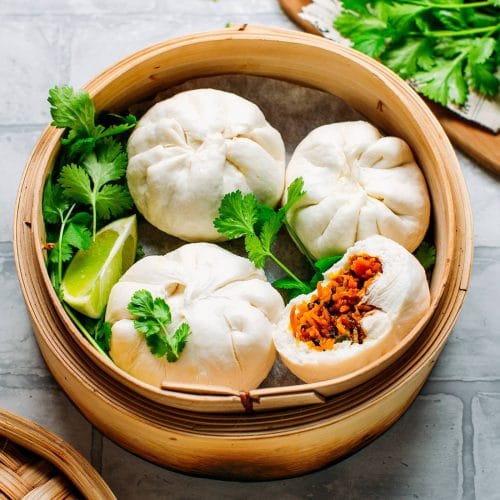 Pains bao à la patate douce