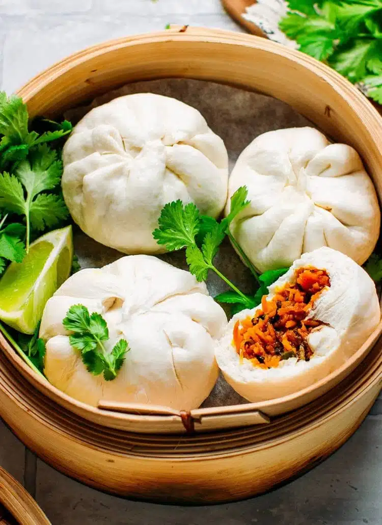Pains bao à la patate douce