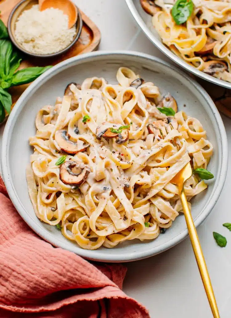 tagliatelles aux xhampignons