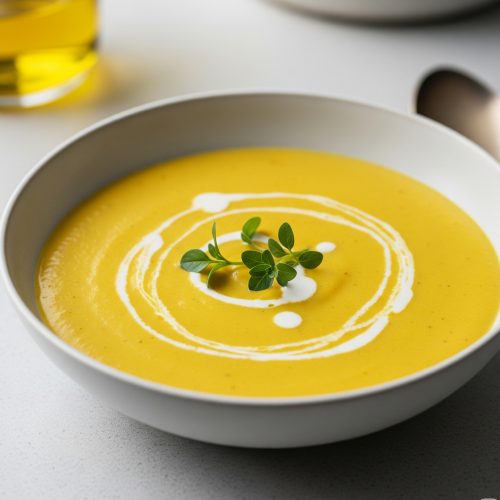 velouté de pommes de terre au curcuma