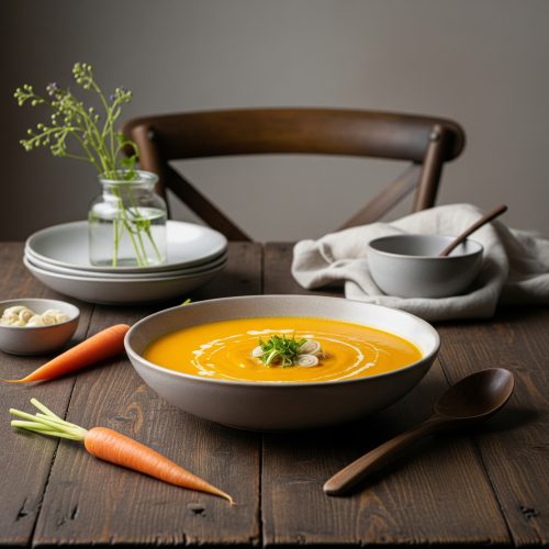 Crème de carottes à la citronnelle