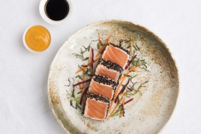 Tataki de saumon au sésame