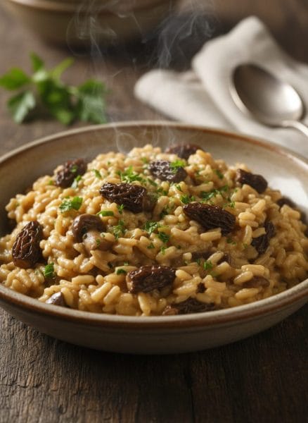 Risotto aux morilles