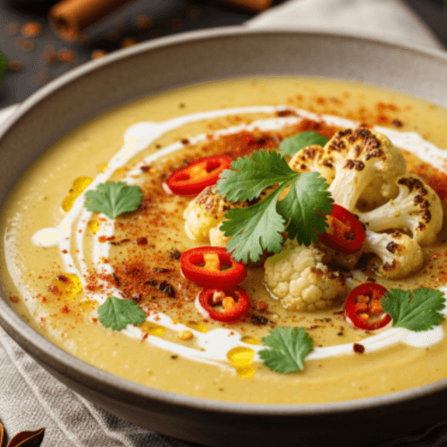 Velouté de chou fleur aux épices