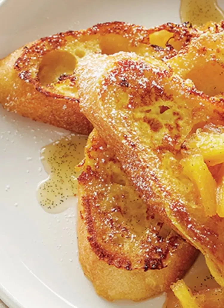 Pain perdu à l'ananas et vanille de Madagascar