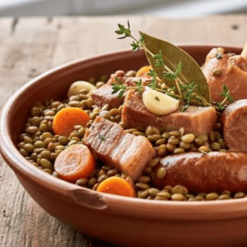 Petit salé aux lentilles