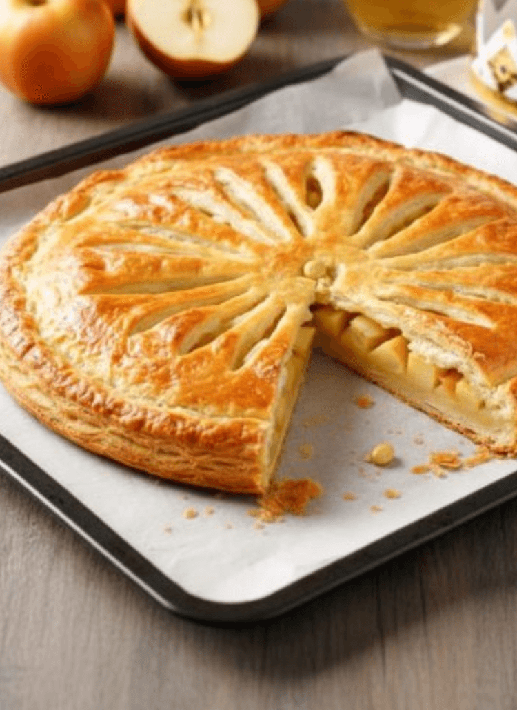 Galette des rois aux pommes et vanille bourbon