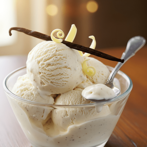 glace à la vanille