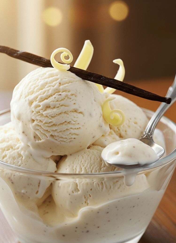 glace à la vanille