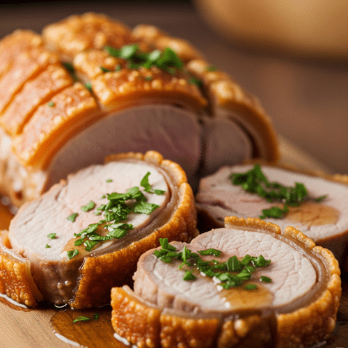 échine de porc croustillante