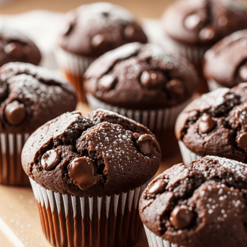 muffins au chocolat et fèves de tonka