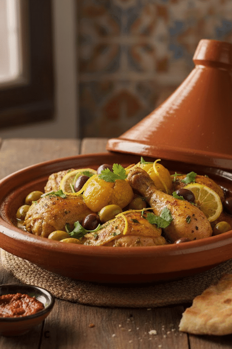 tajine de poulet au citron et aux olives tajine de poulet au citron et aux olives