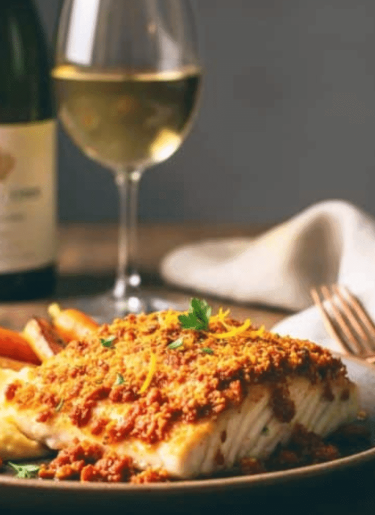 Dos de cabillaud en croûte de chorizo