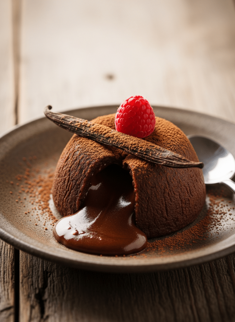 Fondant au chocolat et fève tonka