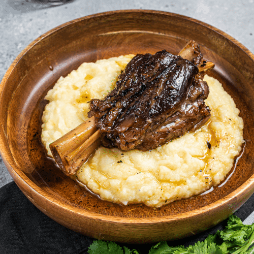 souris d'agneau confite au miel