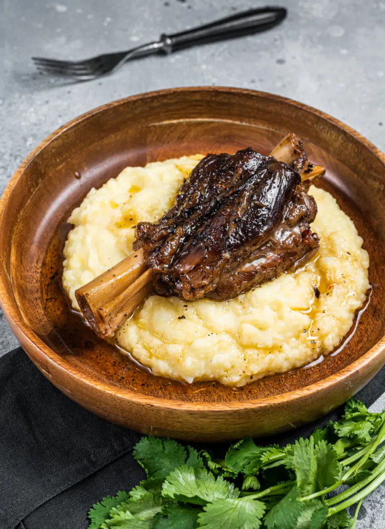 souris d'agneau confite au miel