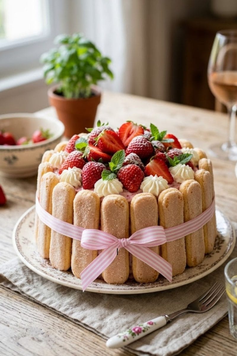 charlotte aux fraises