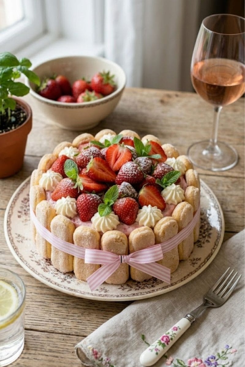 charlotte aux fraises