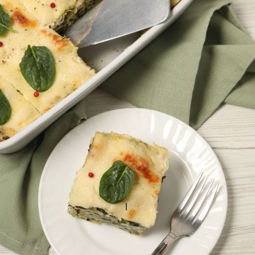 lasagnes au épinards et chèvre