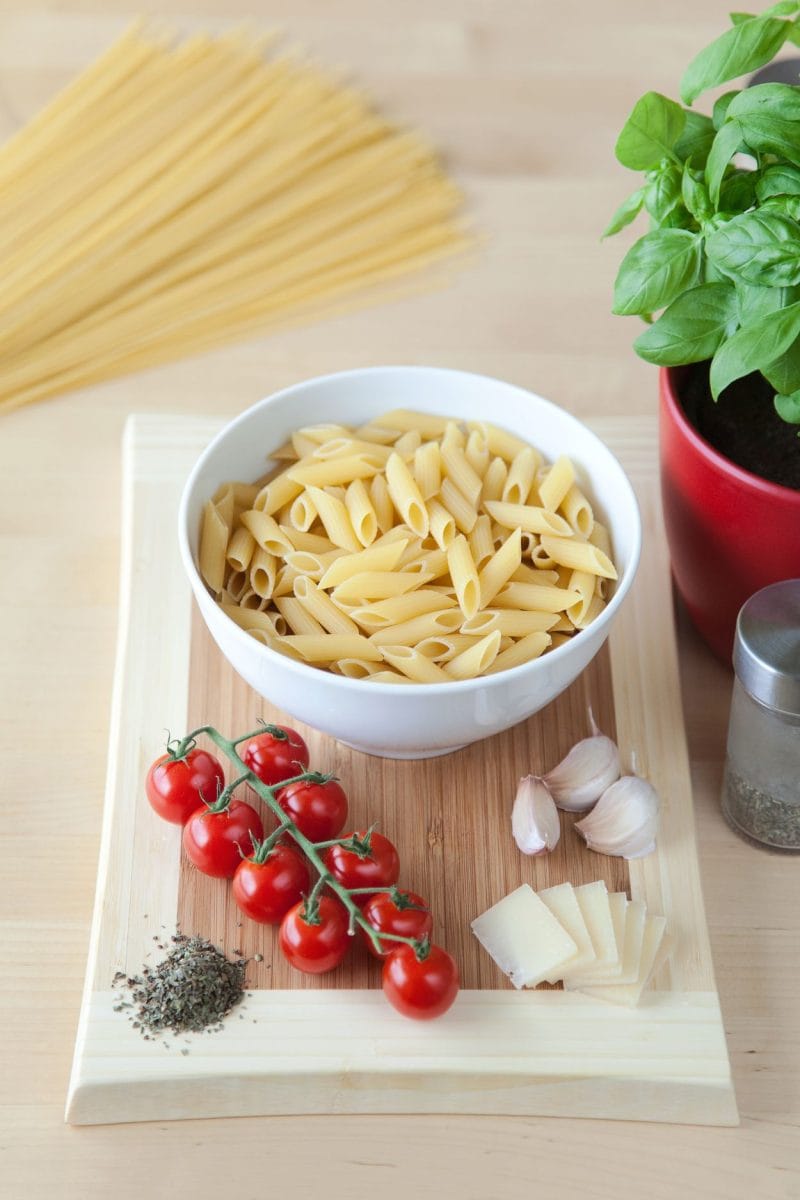 pennes aux tomates cerises