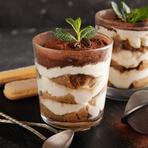 tiramisu aux poires rôties