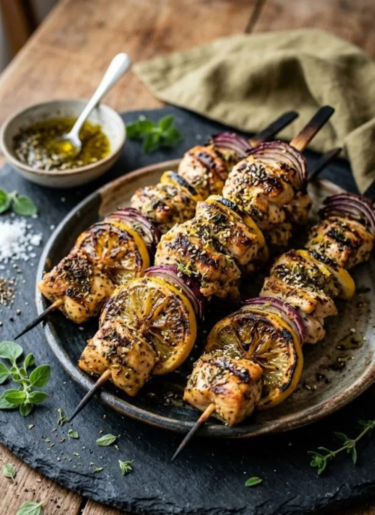 Brochettes de poulet au Zaatar