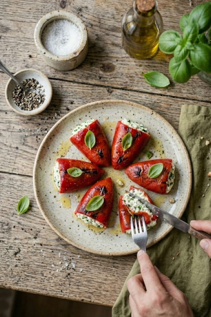 Piquillos farcis au chèvre