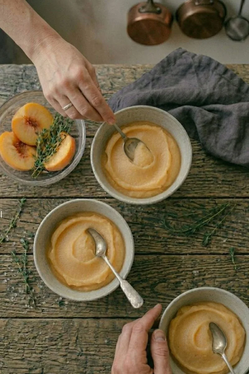 Prêts à passer derrière les fourneaux pour rafraîchir votre quotidien avec une recette qui ne vous décevra jamais ? Sorbet à la pêche maison