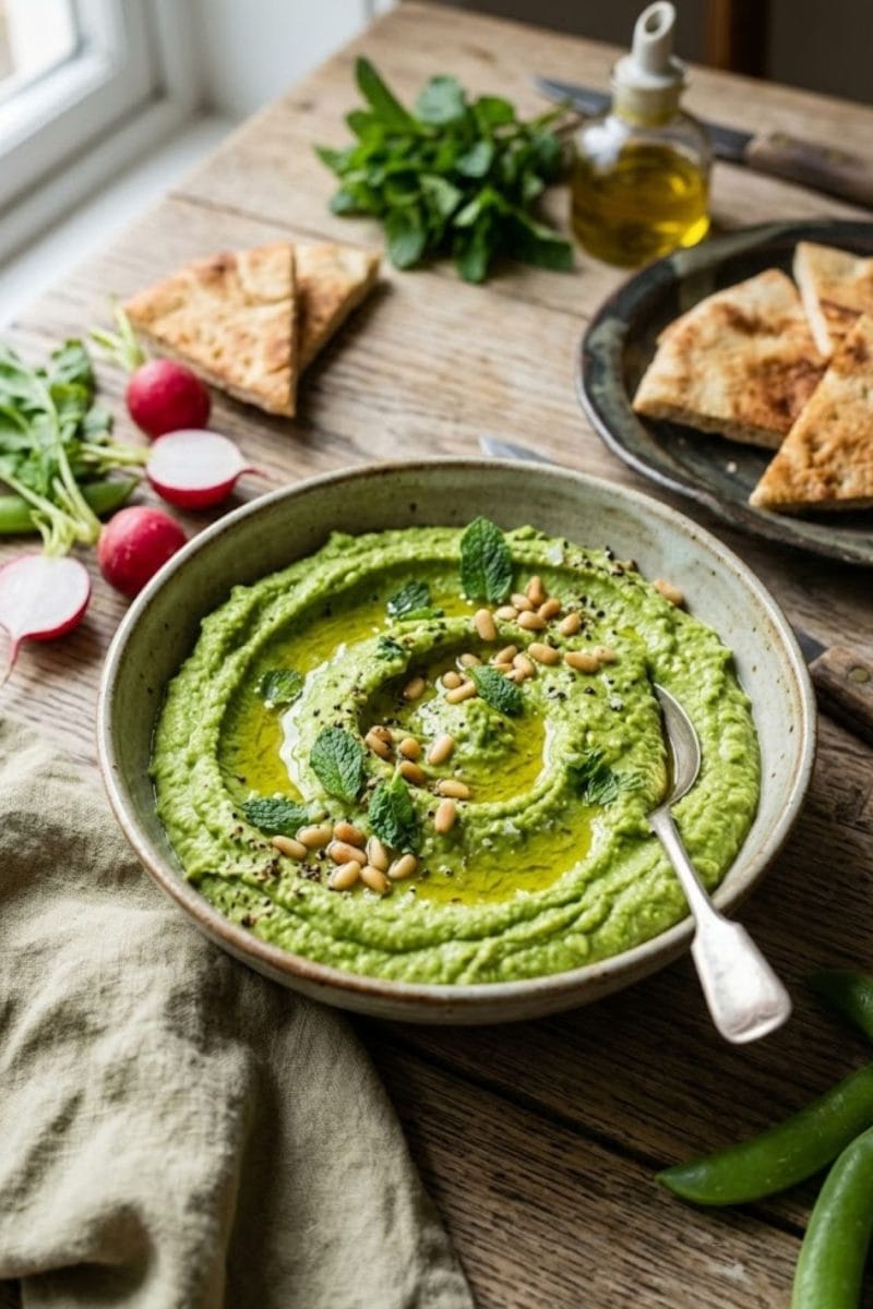 houmous de petits pois
