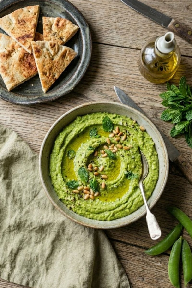 houmous de petits pois