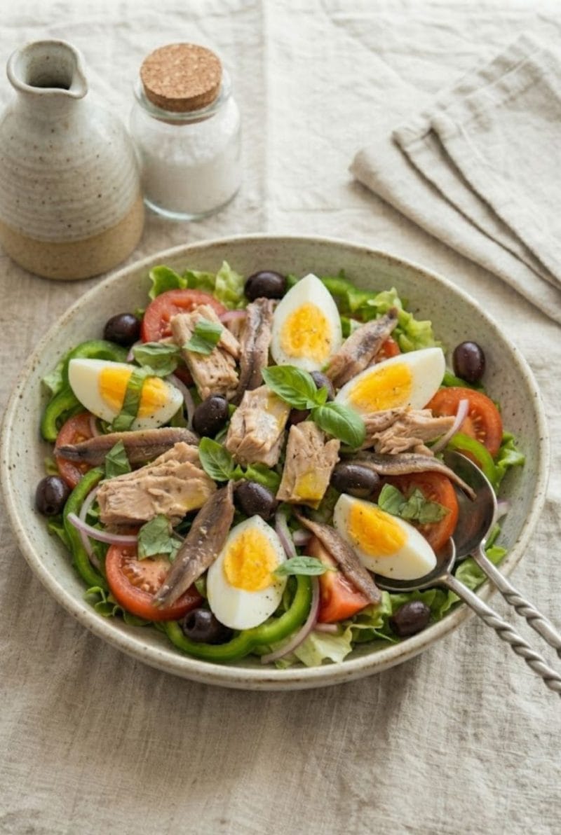 La salade niçoise authentique La salade niçoise authentique